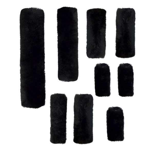 Genuine Sheepskin Halter Covers - Full Set - 383-9