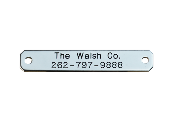 Small Engraved Nameplate - N-SMALL
