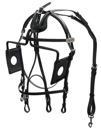 Open Eye Blind Bridle - US Style - 1305-PCN-OE